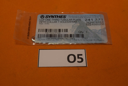 Synthes 241.371 LCP One-Third Tubular Plate -NEW