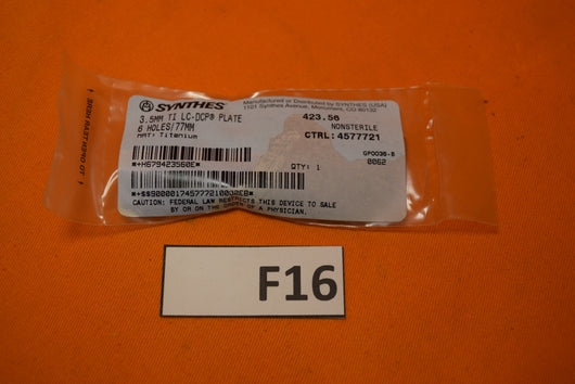 Synthes 423.56 Titanium LC-DCP Plate 3.5 x 77mm -NEW