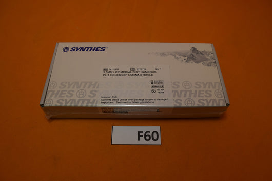 Synthes 241.283S 3.5mm LCP 3 Hole 58mm Humerus Plate -NEW