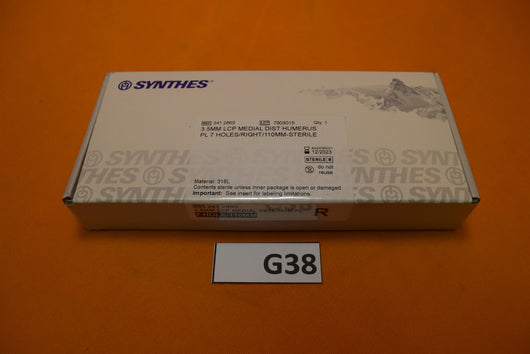 Synthes 241.286S 3.5mm LCP 7 Hole 110mm Humerus Plate -NEW
