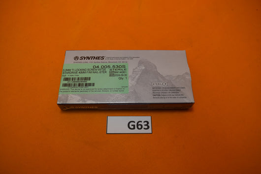 Synthes 04.005.530S Stardrive Locking Screw 5 x 40mm -NEW