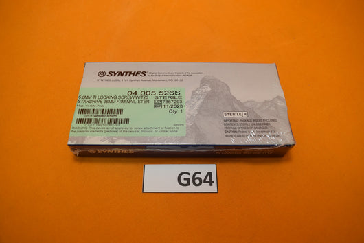 Synthes 04.005.526S Stardrive Locking Screw 5 x 36mm -NEW