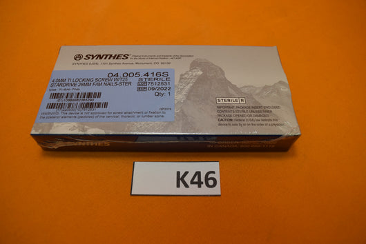 Synthes 04.005.416S T25 Stardrive Locking Screw 4 x 26mm -NEW