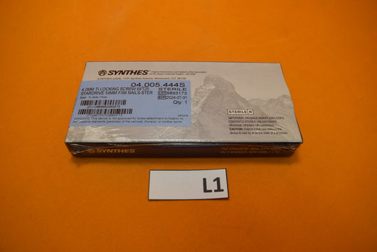 Synthes 04.005.444S T25 Stardrive Locking Screw 4 x 54mm -NEW