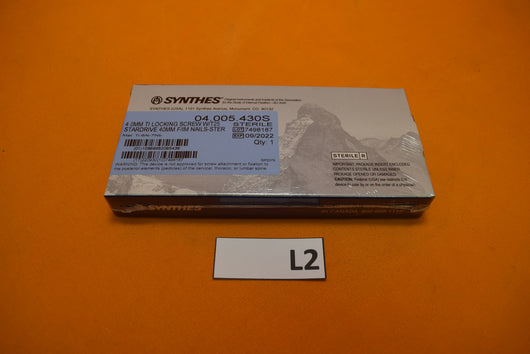 Synthes 04.005.430S T25 Stardrive Locking Screw 4 x 40mm -NEW