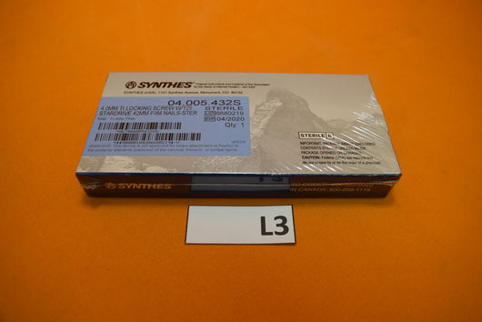 Synthes 04.005.432S T25 Stardrive Locking Screw 4 x 42mm -NEW