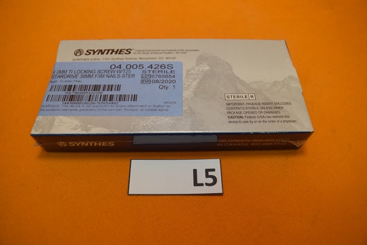 Synthes 04.005.426S T25 Stardrive Locking Screw 4 x 36mm -NEW