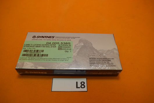 Synthes 04.005.538S T25 Stardrive Locking Screw 5 x 48mm -NEW