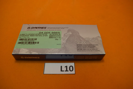 Synthes 04.005.566S T25 Stardrive Locking Screw 5 x 76mm -NEW