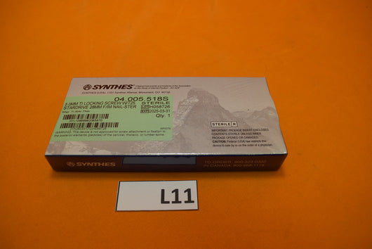 Synthes 04.005.518S T25 Stardrive Locking Screw 5 x 28mm -NEW