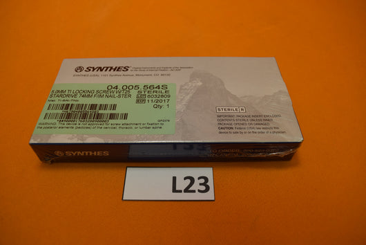 Synthes 04.005.564S T25 Stardrive Locking Screw 5 x 74mm -NEW