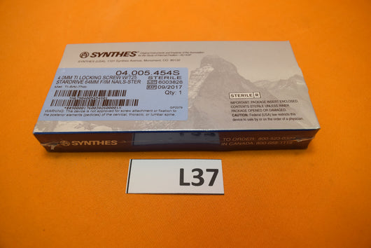 Synthes 04.005.454S T25 Stardrive Locking Screw 4 x 64mm -NEW