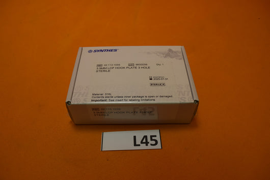 Synthes 02.113.103S 3.5mm LCP Hook Plate -NEW
