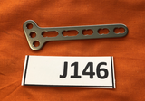 SYNTHES 241.051  3.5MM LCP T-PLATE 3 HOLE HEAD/5 HOLE SHAFT/74MM OBLIQUE RIGHT